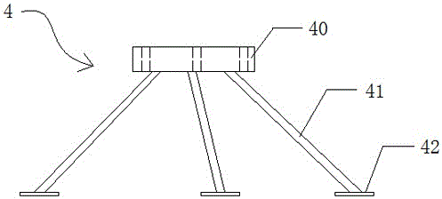 Construction reserved hole auxiliary pouring equipment and supporting device