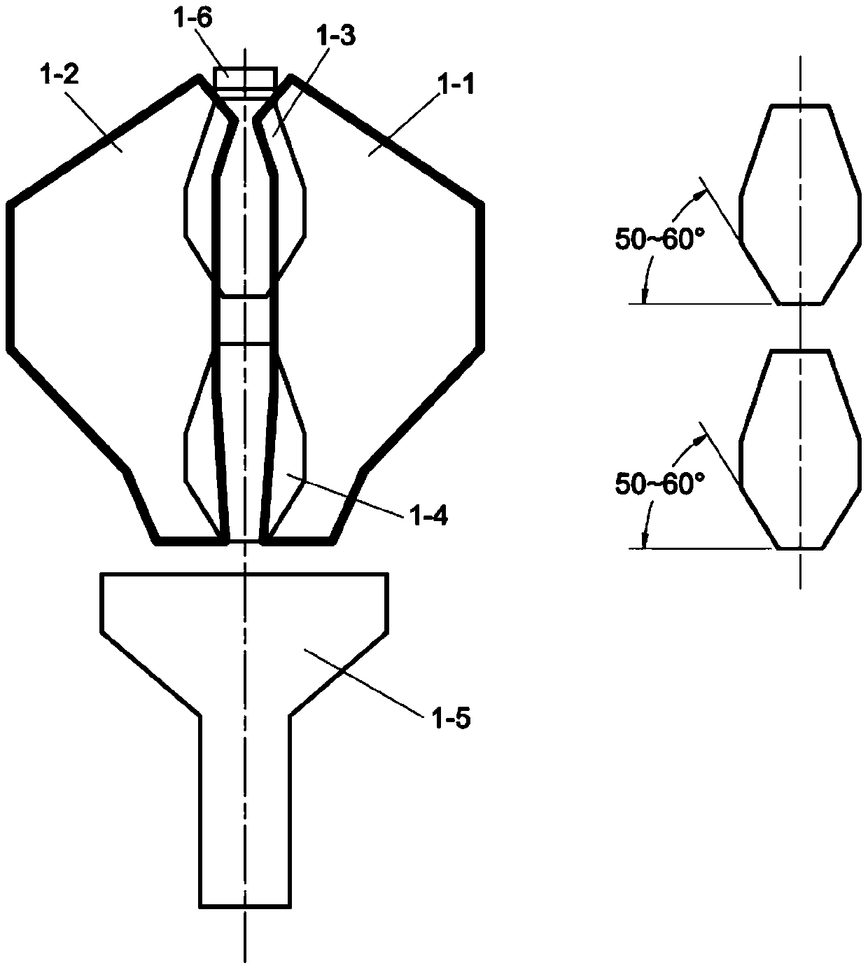 Mixing and distributing system for large tanks and small tanks on furnace top of blast furnace and method