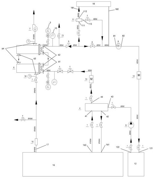 Marine drilling platform diesel engine waste heat recovery system with heat storage function