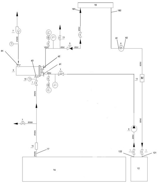 Marine drilling platform diesel engine waste heat recovery system with heat storage function