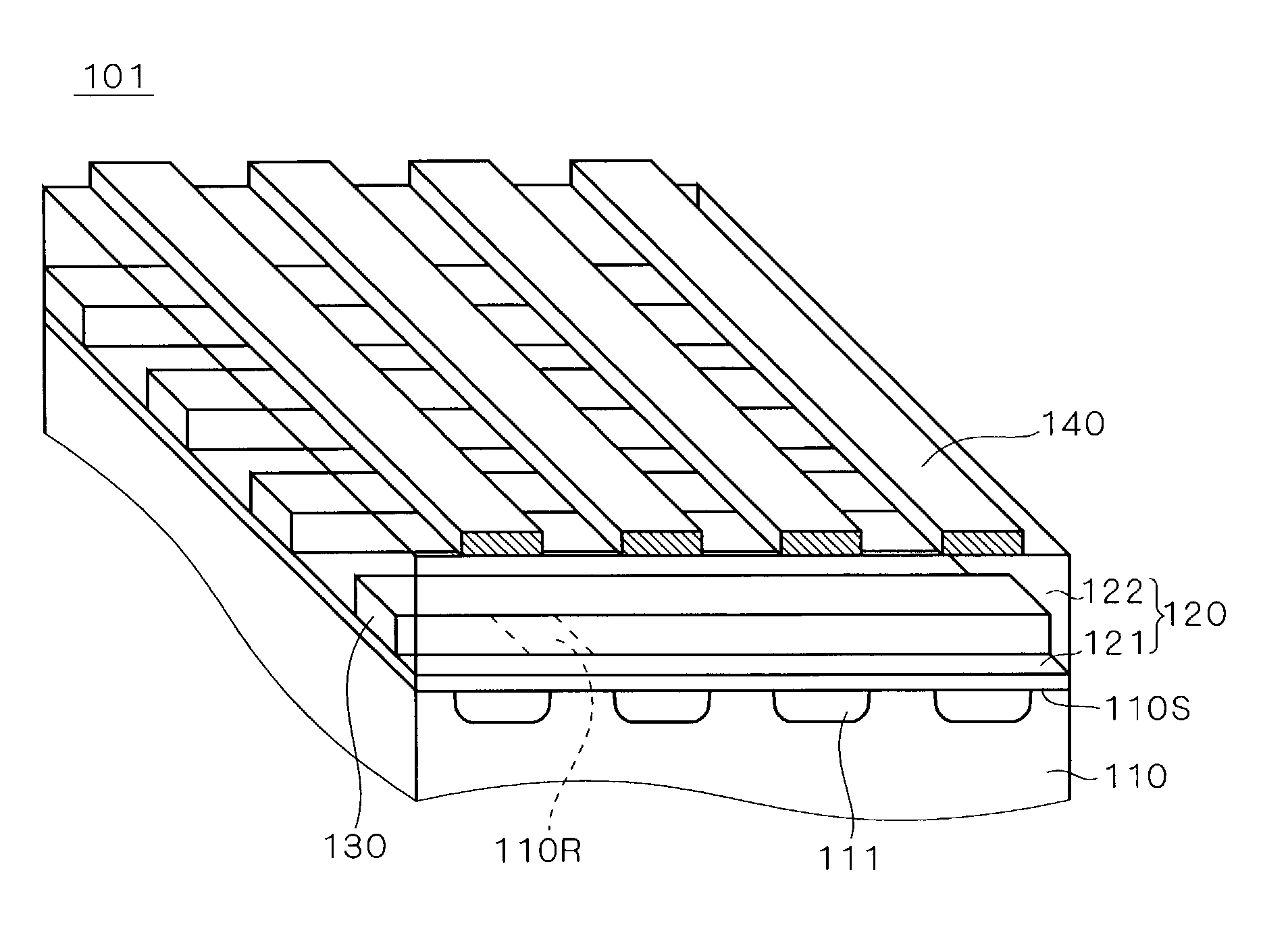 Semiconductor device including low-resistance wires electrically connected to impurity layers