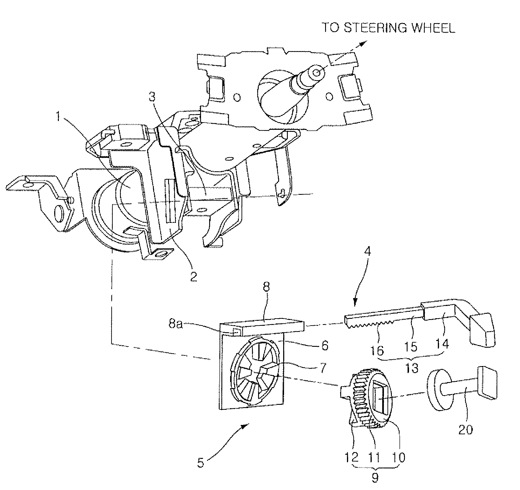 Push-pull type tilt lever assembly for steering system of vehicle