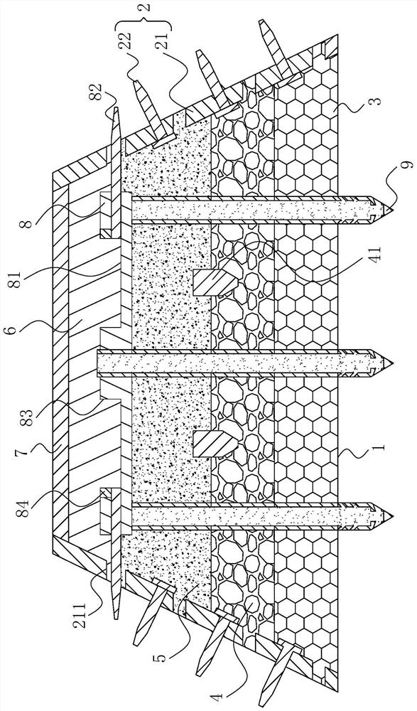 Gravel roadbed backfilling construction method