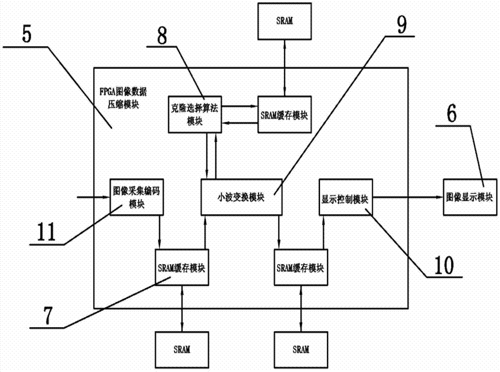 Image compression method based on wavelet transform and clonal selection algorithm