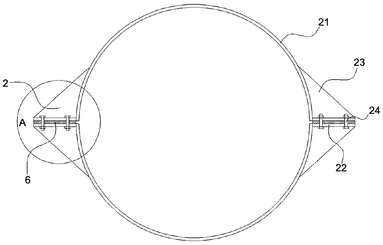 Support disassembling device of steel pipe pile