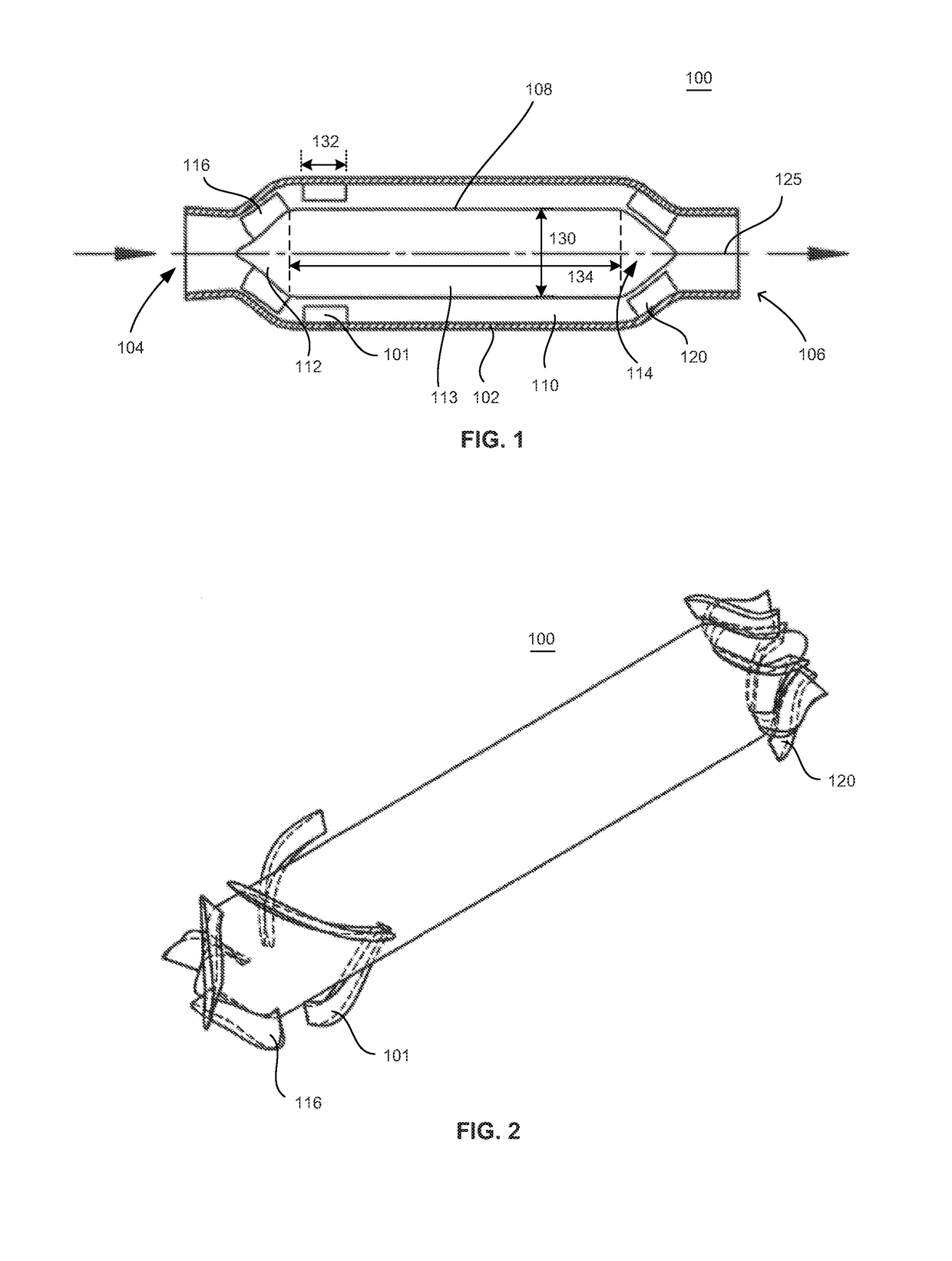 Blood pump with separate mixed-flow and axial-flow impeller stages and multi-stage stators