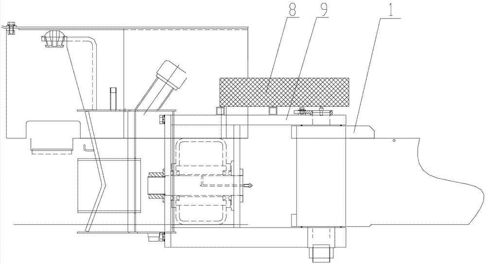 Double-steel-wheeled vibratory road roller with hydraulic pipe fastening device