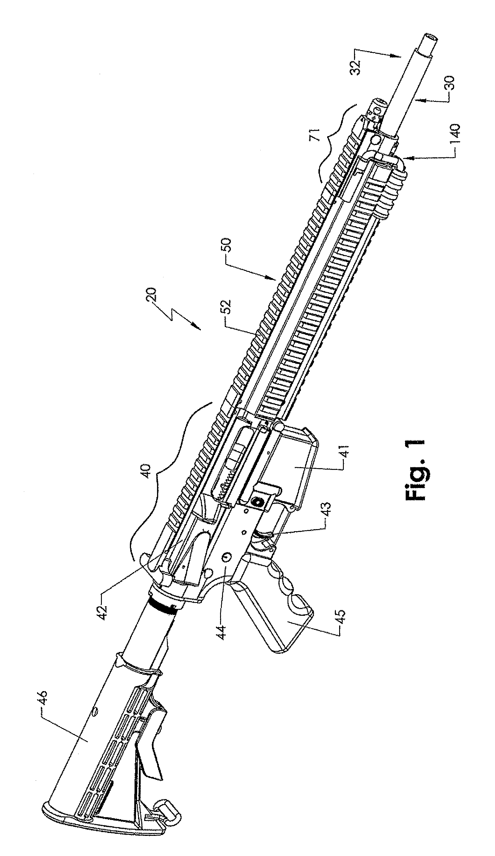 Firearm barrel retaining system