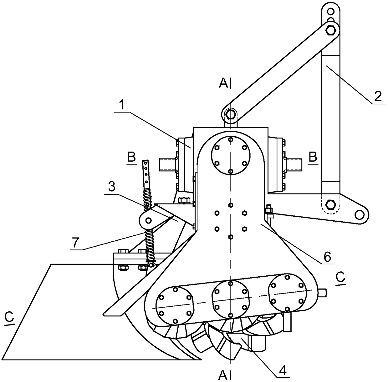 Rapeseed transplanting with multi-axis shallow tillage ditching device