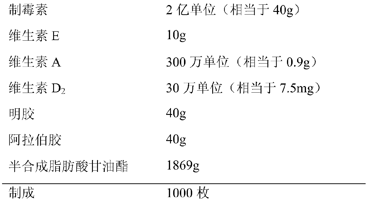 A three-dimensional nystatin suppository and its preparation method