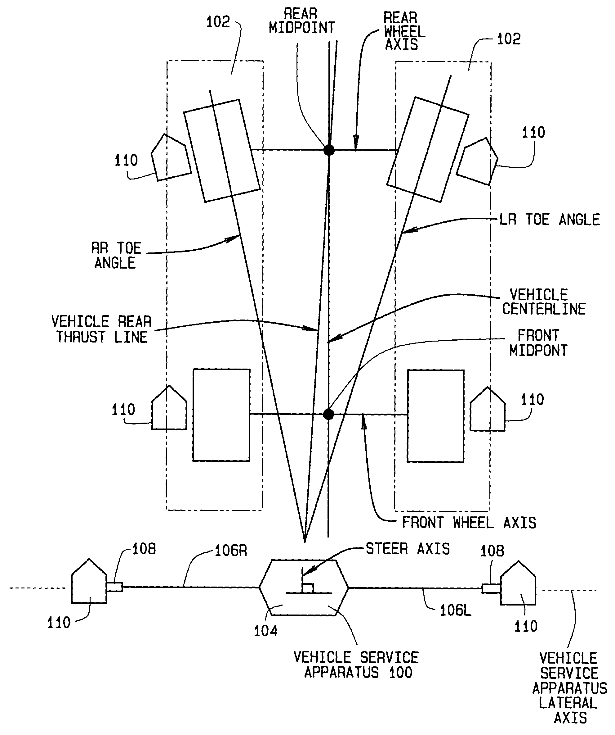 Method and apparatus for guiding placement of vehicle service fixtures