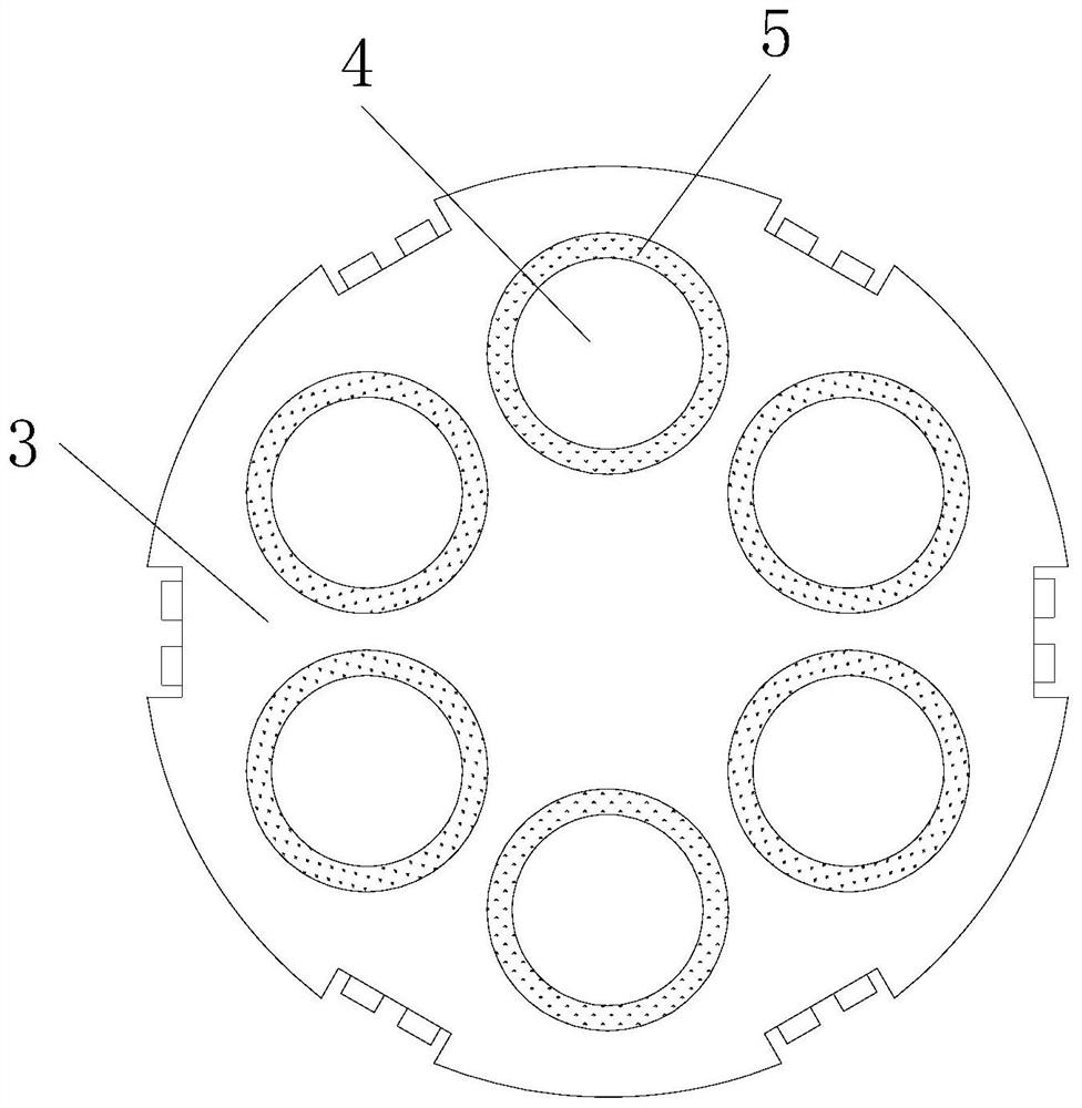 A Bearing Pad Cutting Device Facilitating Waste Collection