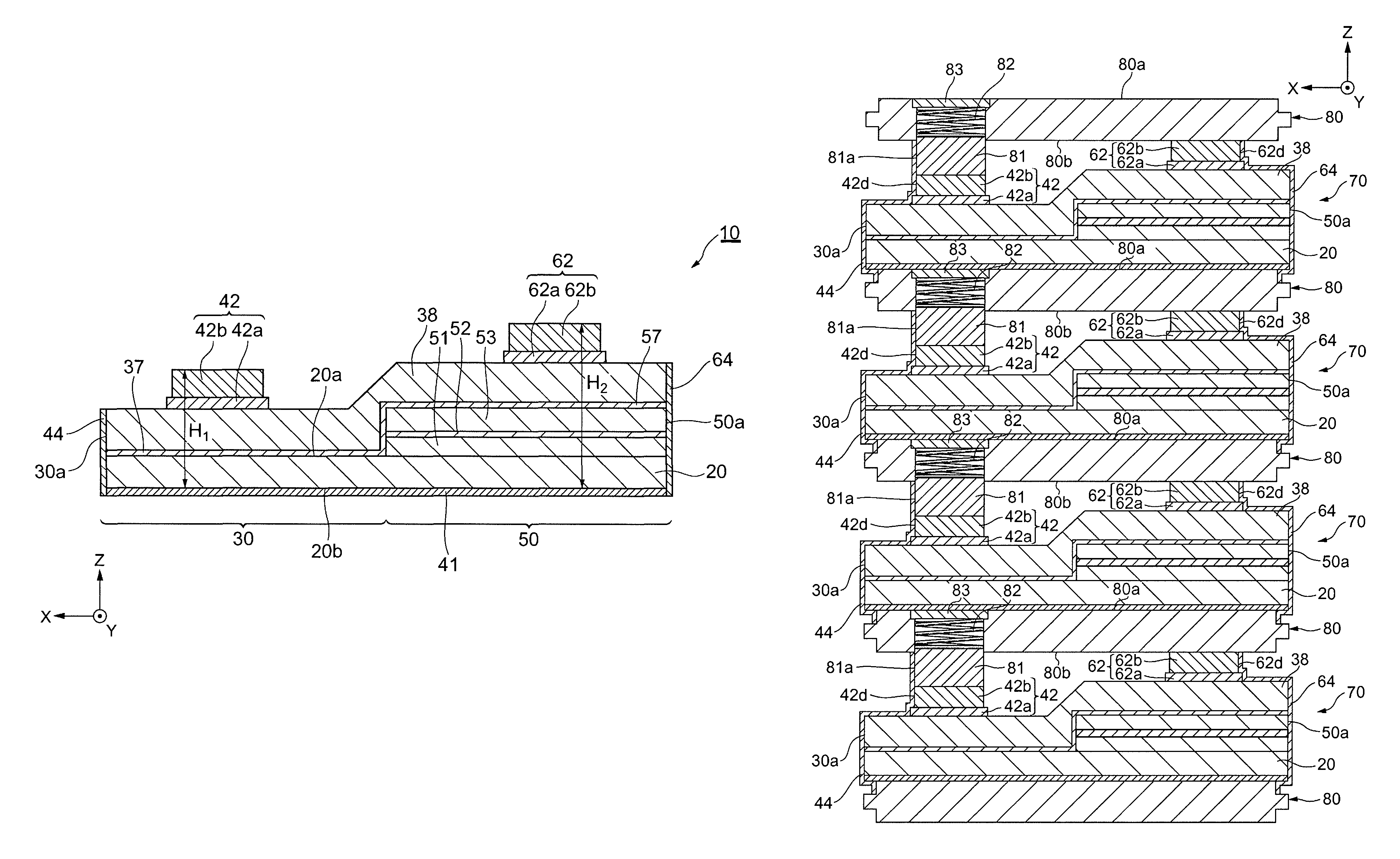 Method of making semiconductor optical integrated device by alternately arranging spacers with integrated device arrays