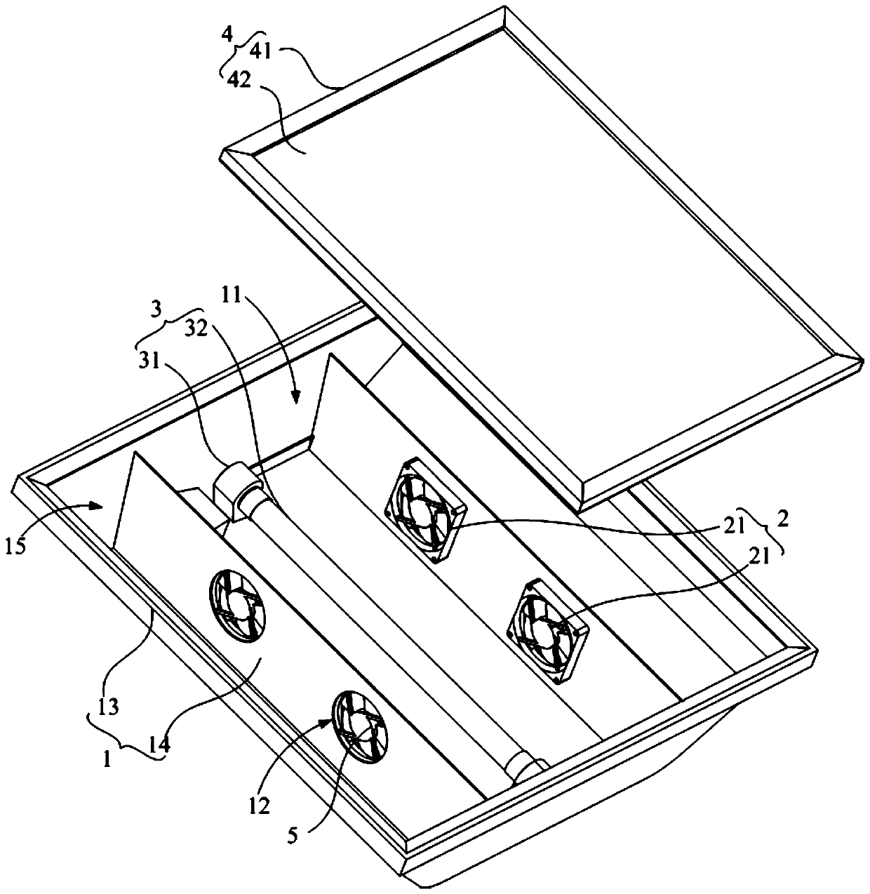 Ultraviolet sterilization panel lamp