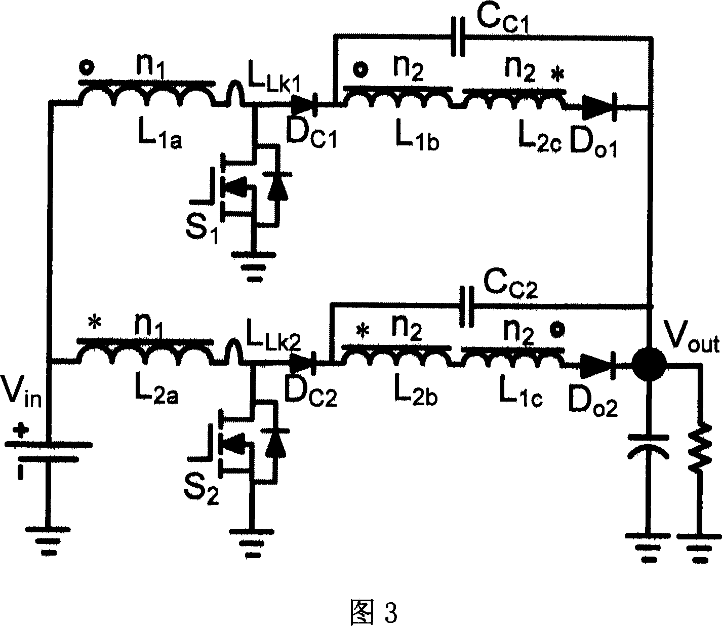 Passive clamping soft switch high gain boost interleaved parallel converter