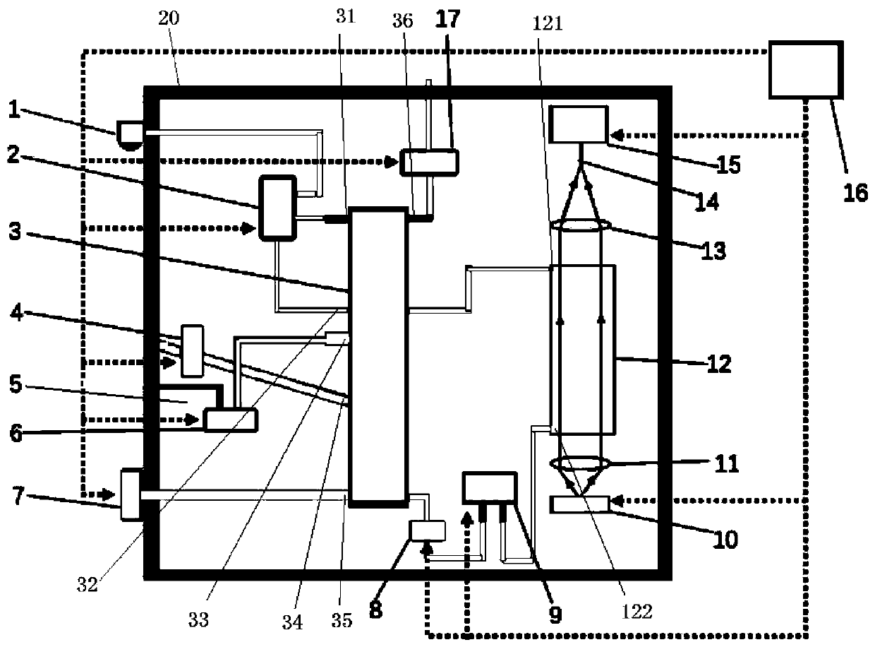 Quantitative analysis device for ammonia nitrogen in seawater