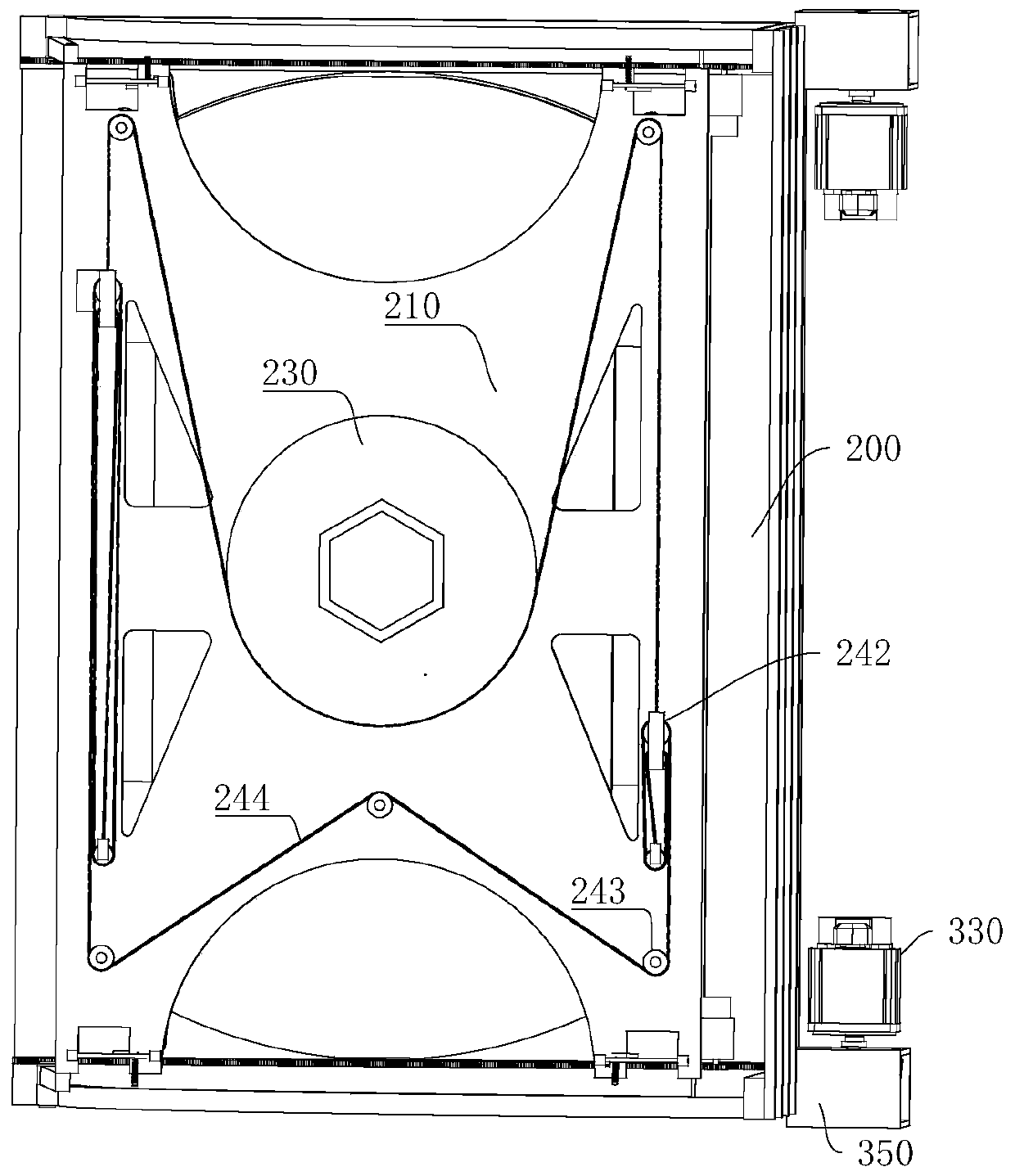 Double-layer stereoscopic parallel automatic parking space