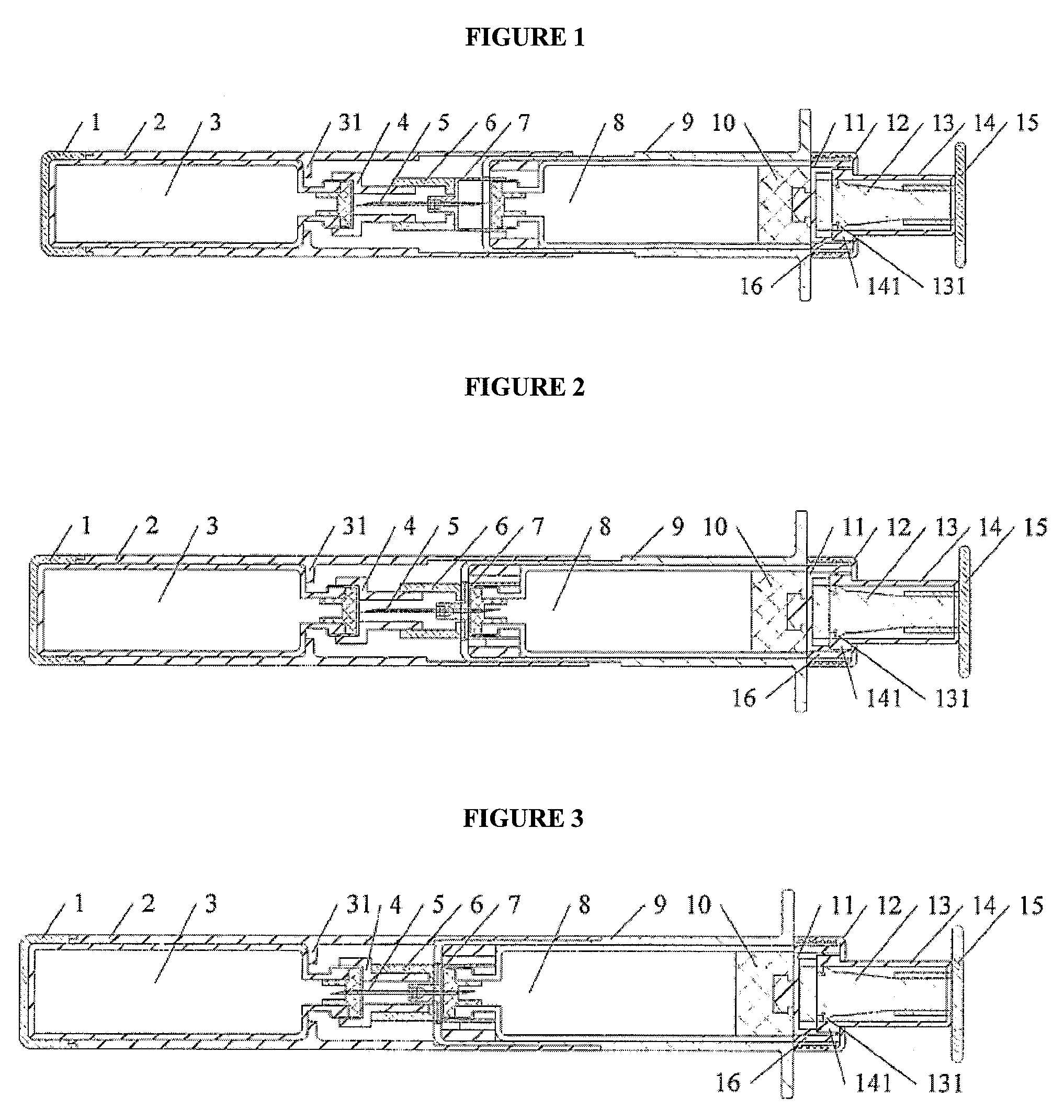 Sterile drug-mixing syringe