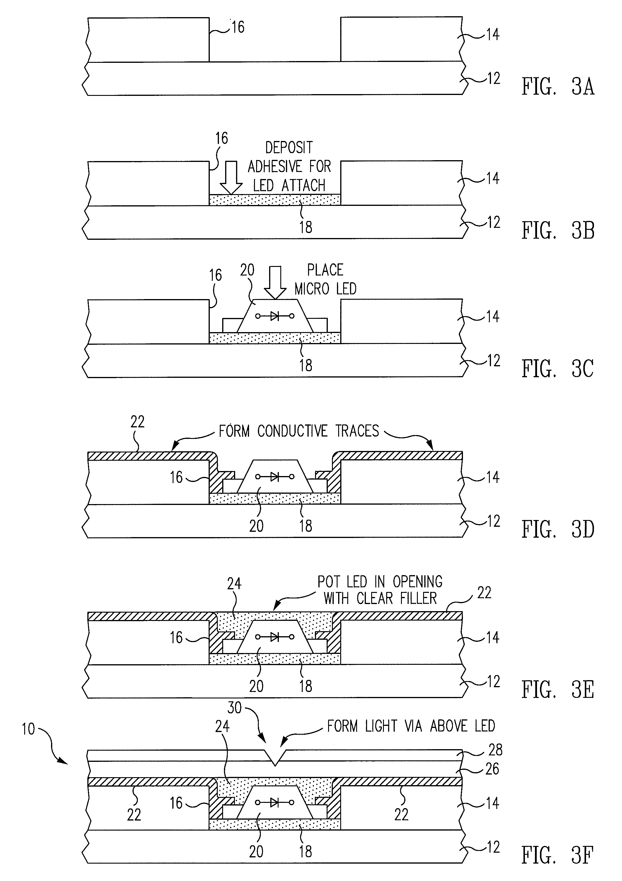 Lighting panels including embedded illumination devices and methods of making such panels