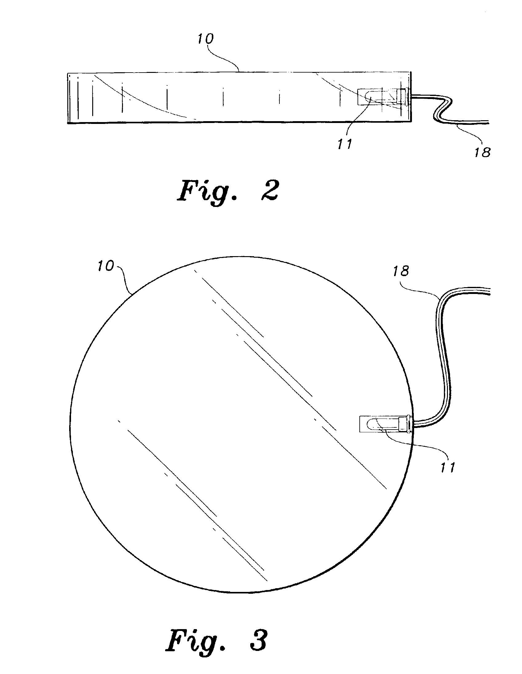 Courtesy illumination disk for a cup holder