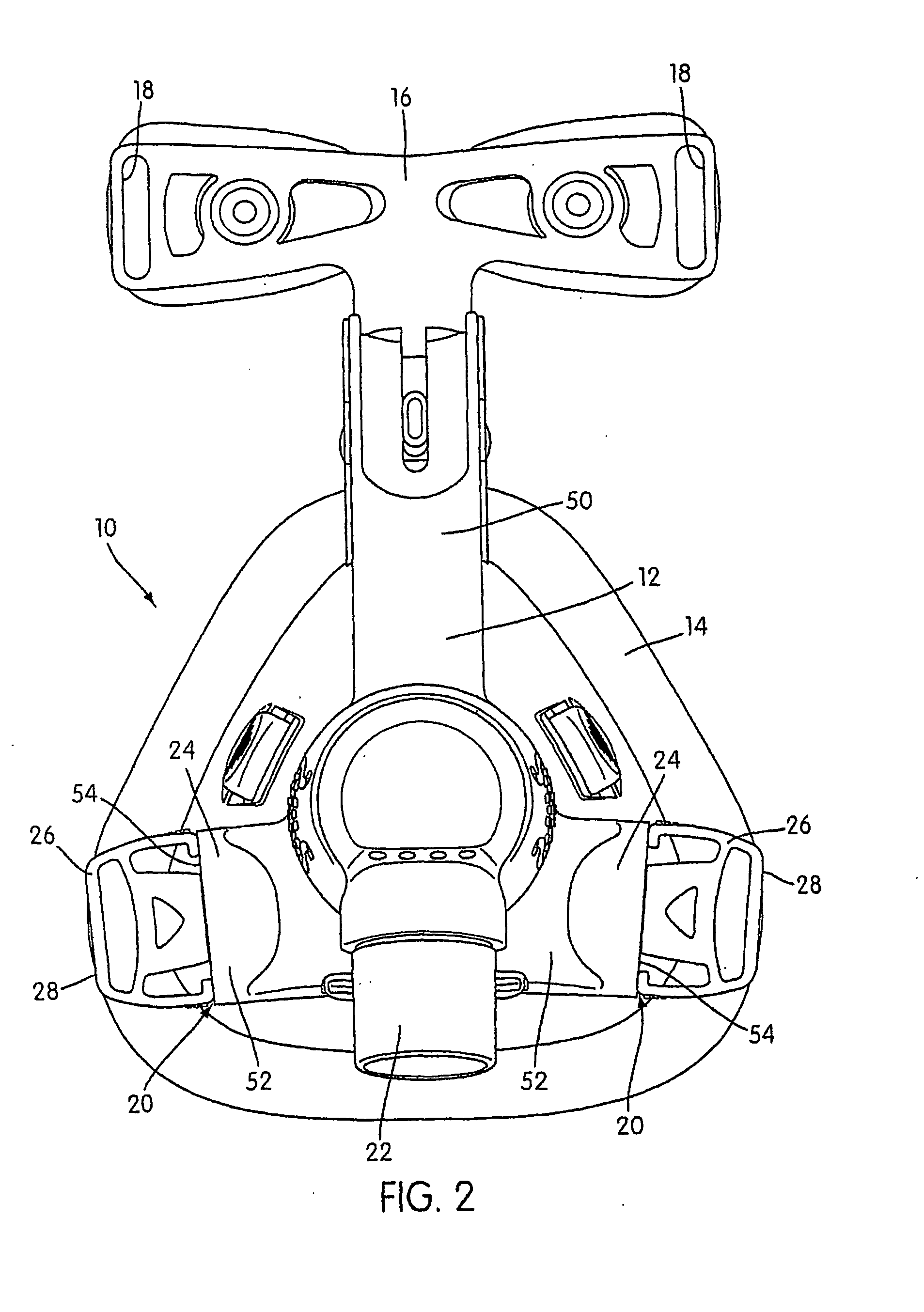 Headgear connection assembly for a respiratory mask assembly