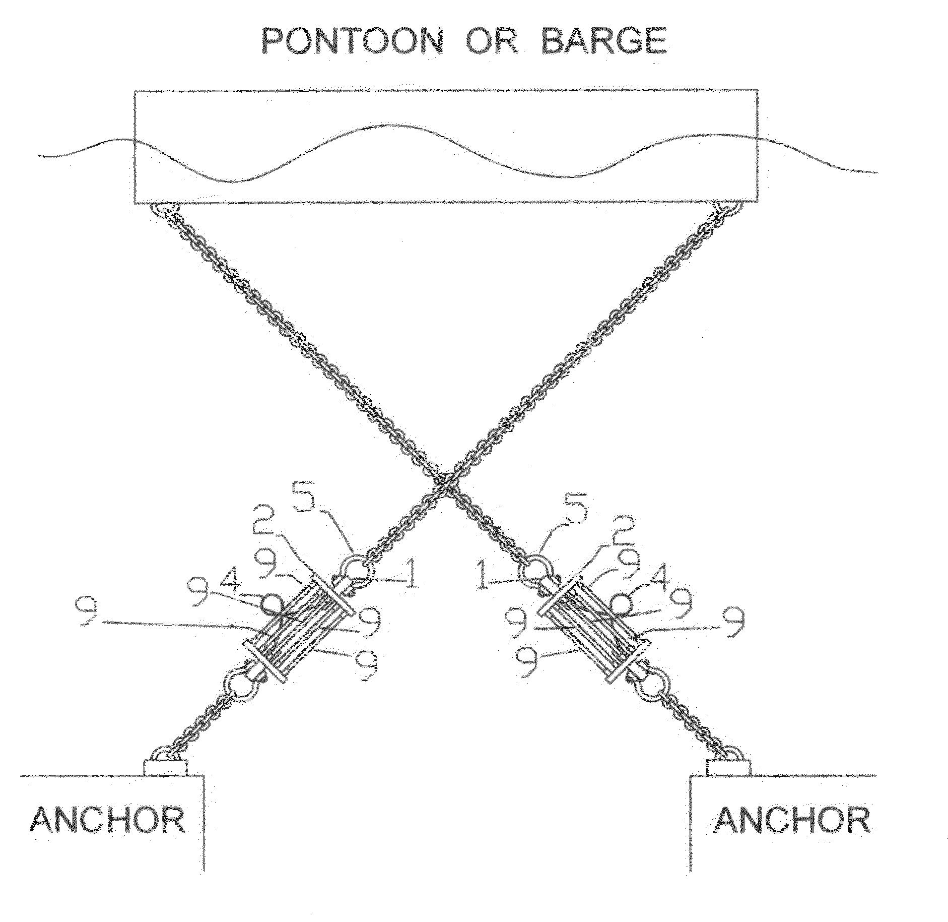 Anchoring cable with new structure and materials to buffer stress and restore elasticity