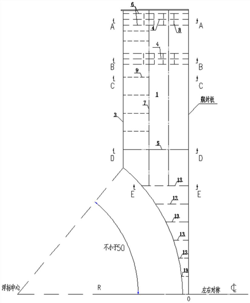 Stern boarding platform structure for ship