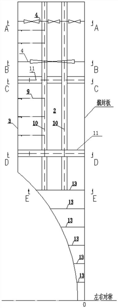 Stern boarding platform structure for ship