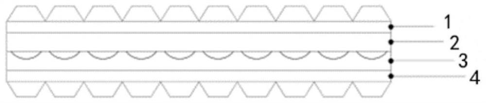 High-strength hydrophobic high-reliability packaging adhesive film and preparation method thereof