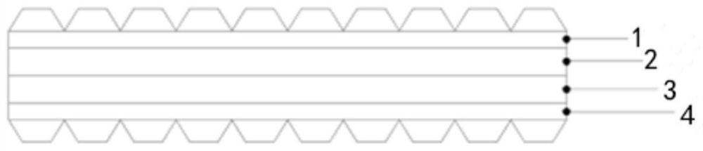 High-strength hydrophobic high-reliability packaging adhesive film and preparation method thereof