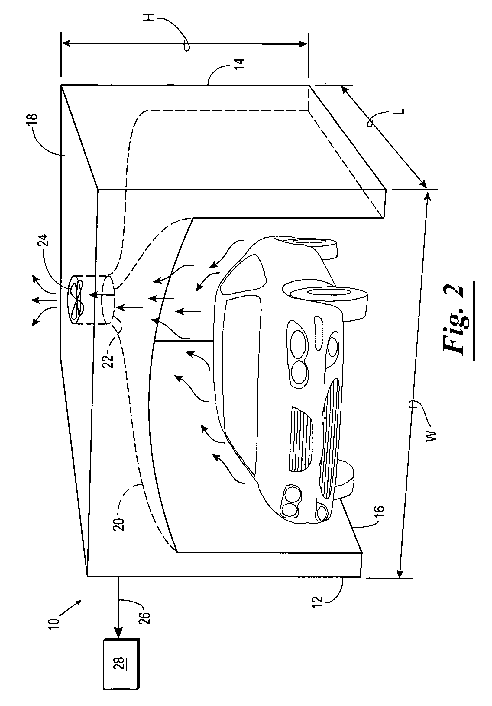 Chemical trace detection portal based on the natural airflow and heat transfer of vehicles