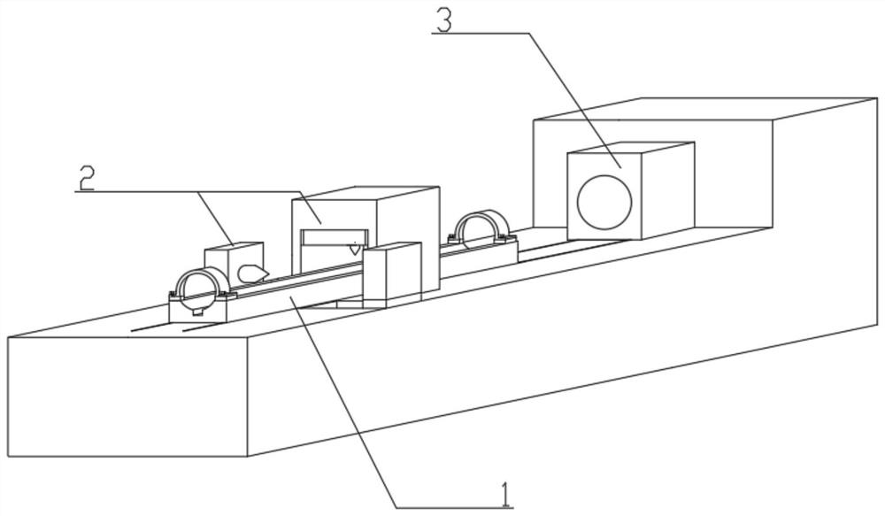 Machining device for advanced small guide pipe for underground space and hydraulic tunnel