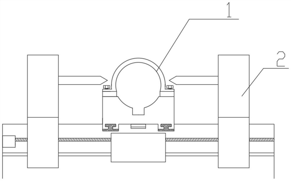 Machining device for advanced small guide pipe for underground space and hydraulic tunnel