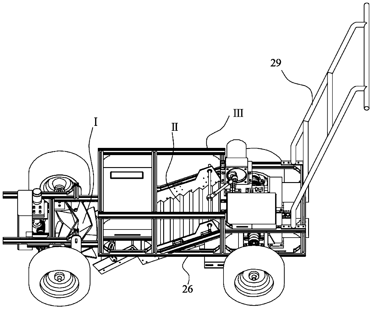 Small garbage cleaning device suitable for use in multiple terrains