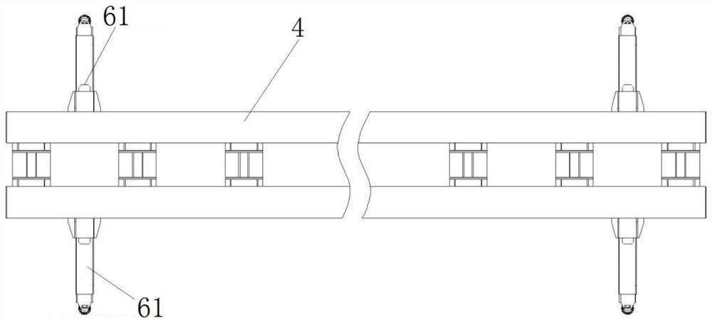 Transport vehicle for steel pipes in tunnel