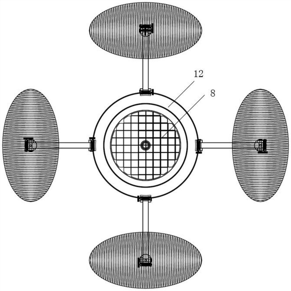 Suspended self-balancing self-cruising water quality on-line monitoring device and monitoring and evaluating method