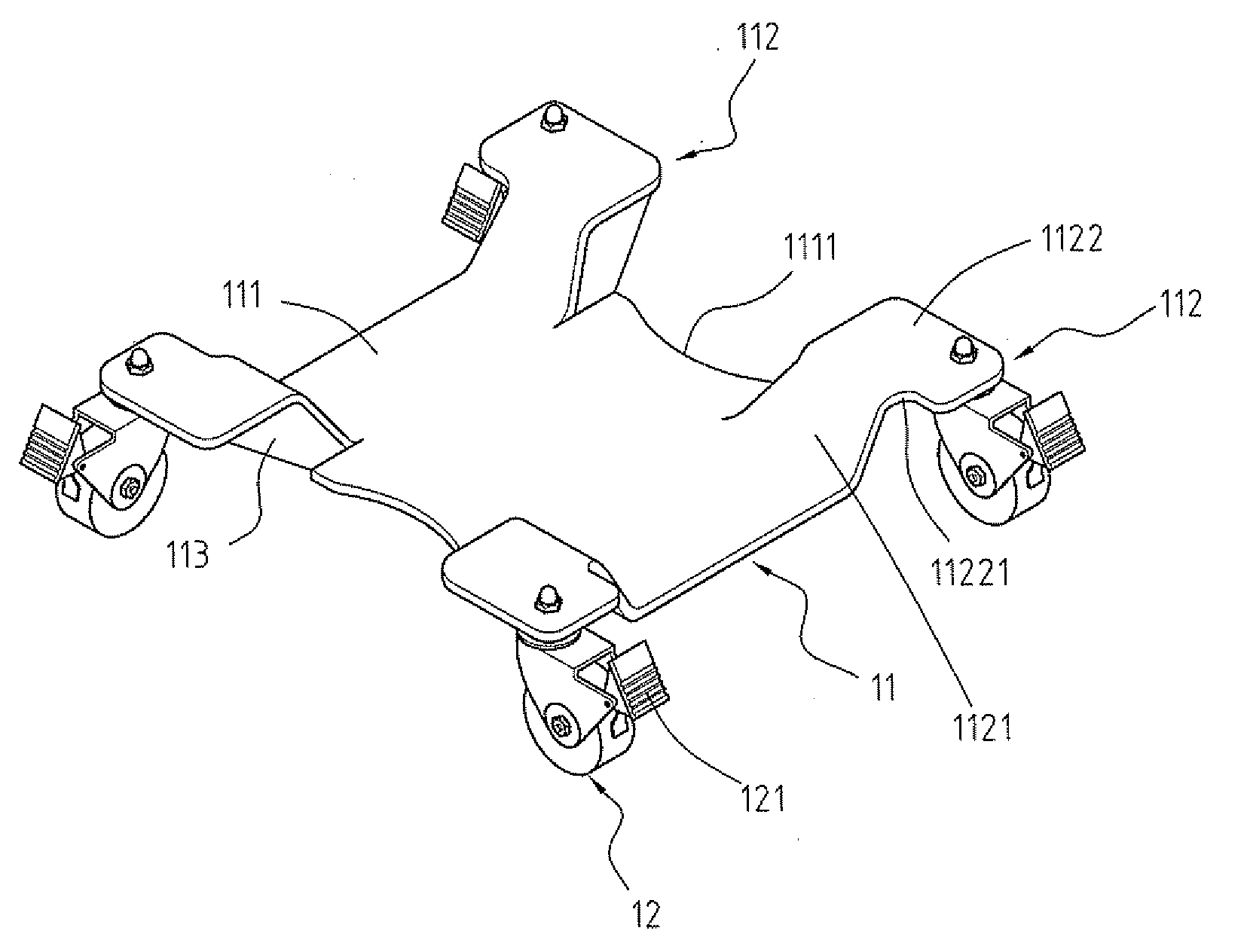 Motorcycle positioning creeper