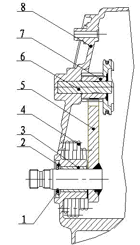 Assembling method for backswing starting mechanism of motorcycle