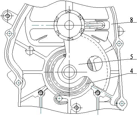 Assembling method for backswing starting mechanism of motorcycle