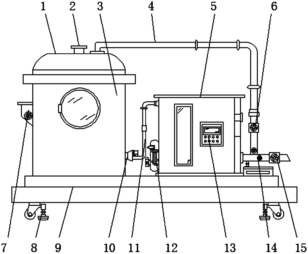 Wastewater degradation device for dichloronicotinic acid production