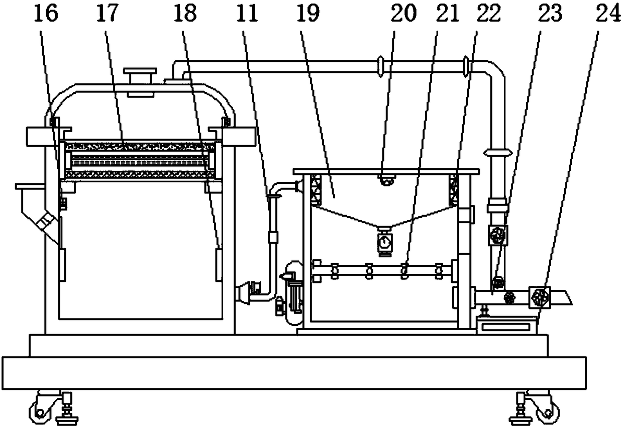 Wastewater degradation device for dichloronicotinic acid production