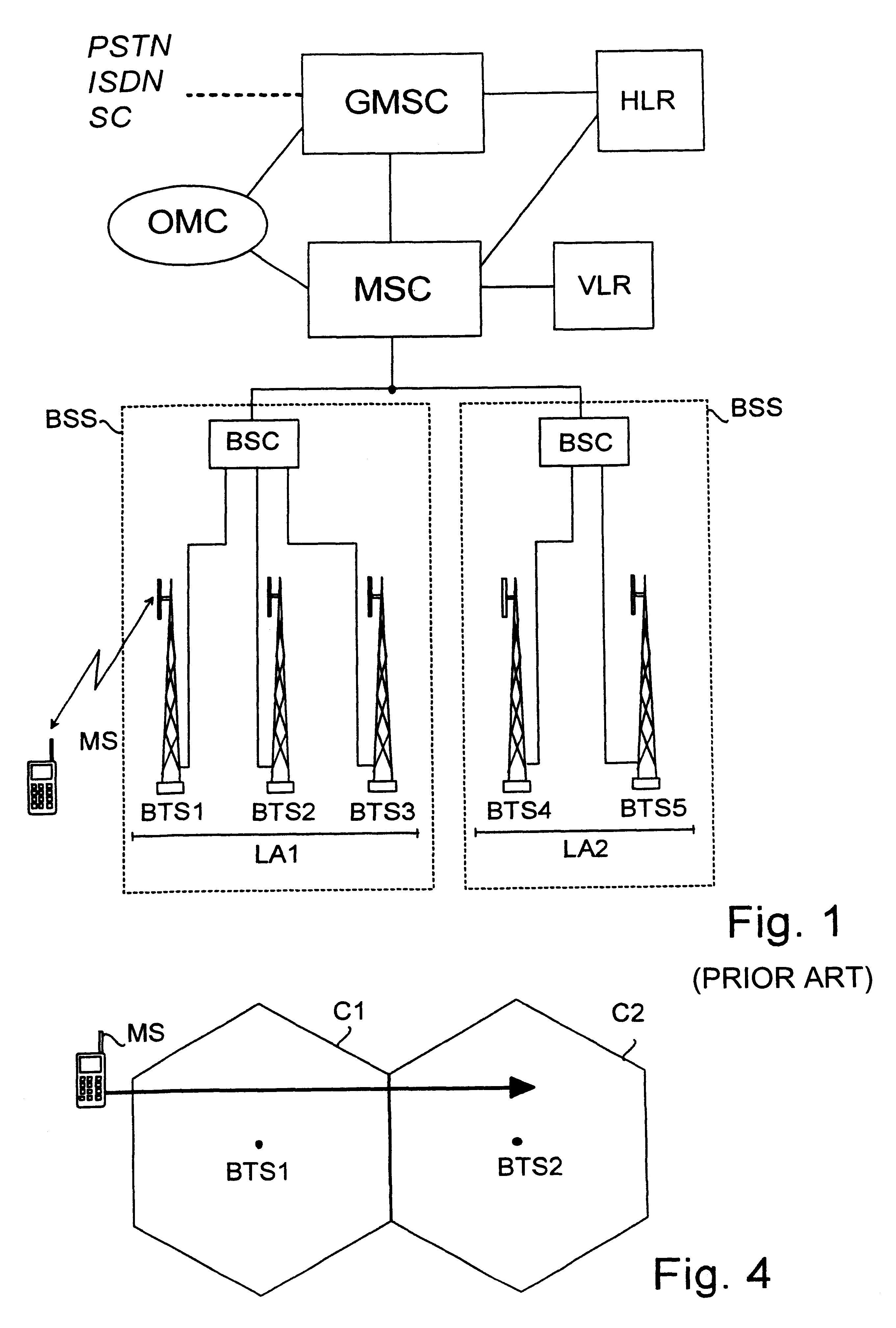 Location-dependent services in a mobile communication system