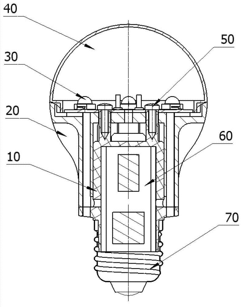 LED (light-emitting diode) light bulb