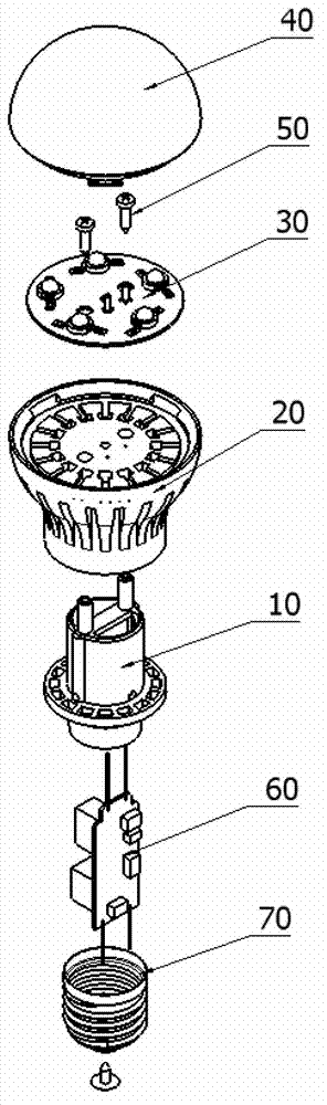 LED (light-emitting diode) light bulb