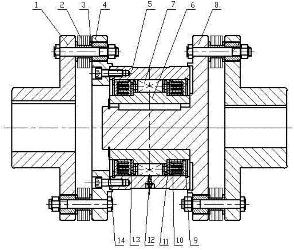 One-way overrunning diaphragm coupler