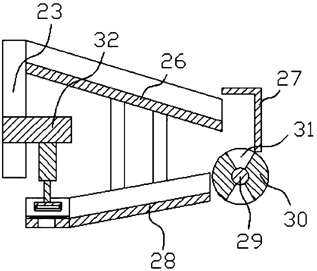 An apple packaging machine capable of stacking and collecting