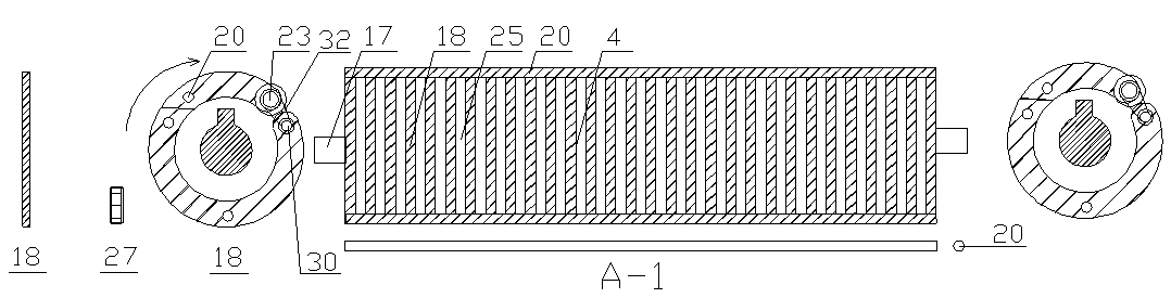 Filtering sieve shaft of sieving machine