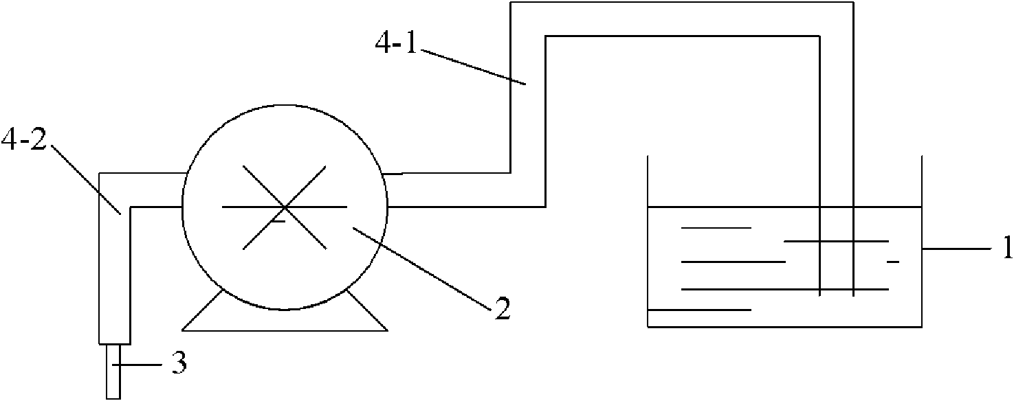 Method for sizing fiber filament by coating through hanging drop and used device thereof