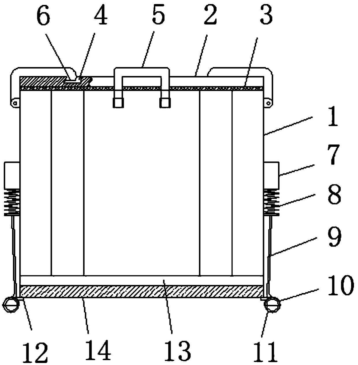 Stackable logistics box for industrial logistics