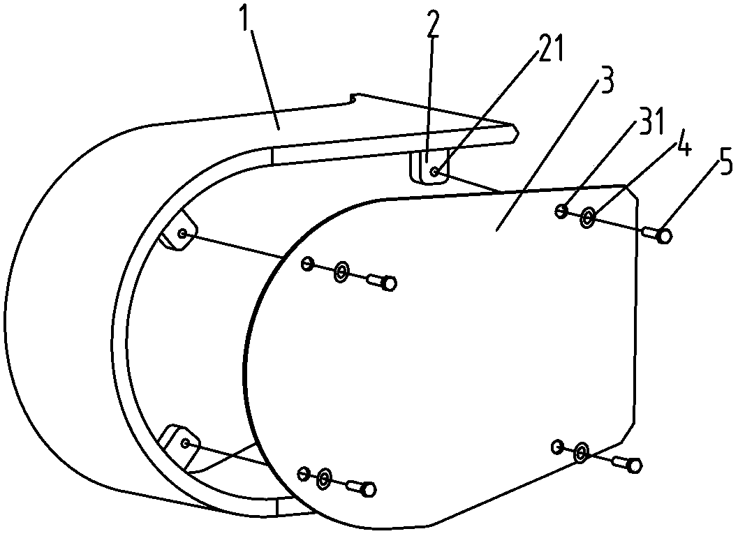 Processing method for welding supports on irregular plate